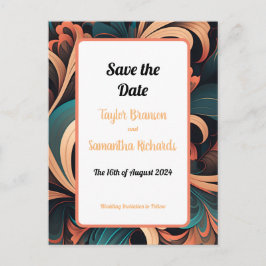 Cartão Postal Vintage Retro Floral