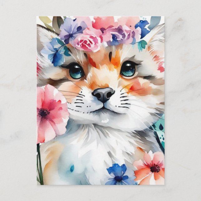 Cartão Postal Vintage retro fofo design para crianças (Frente)