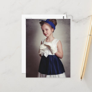 Cartão Postal Vintage retro girl