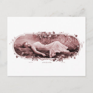 Cartão Postal Vintage Retro Mulheres Vitorianas Francesas