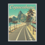 Cartão Postal Vintage Retro Viagem - Praia de Copacabana<br><div class="desc">"Envie uma fatia do paraíso com o **Vintage Retro Viagem - Copacabana Beach Postcard**. Apresentando um trabalho de arte impressionante que captura a beleza icônica da famosa praia do Rio de Janeiro, este cartão postal é perfeito para compartilhar memórias ou iluminar o dia de alguém. Ideal para os entusiastas da...</div>