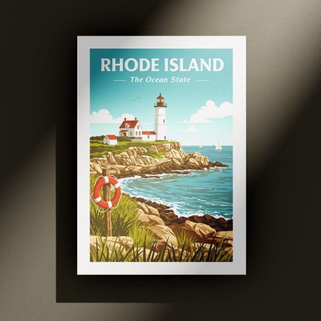 Cartão Postal Vintage Rhode Island (Criador carregado)