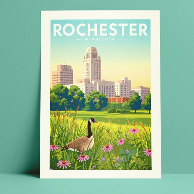 Cartão Postal Vintage Rochester Minnesota (Criador carregado)
