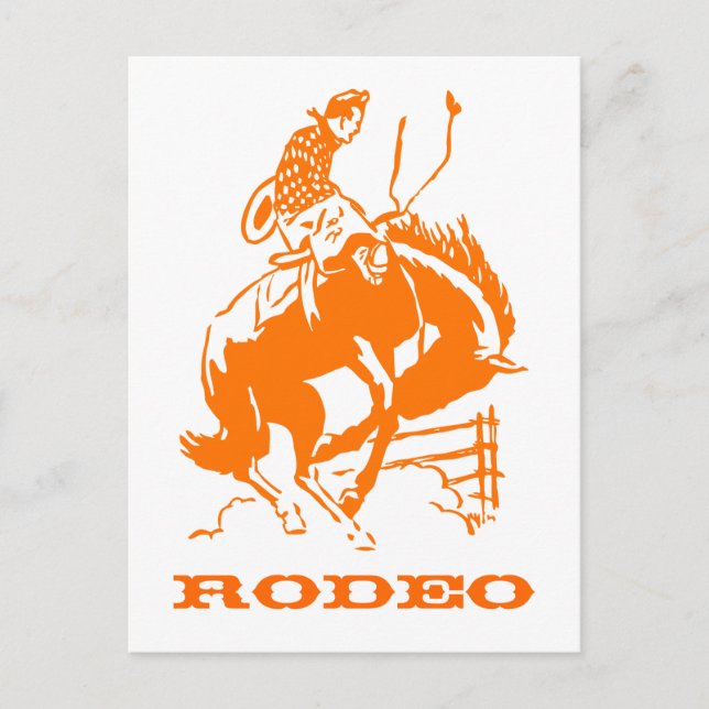 Cartão Postal VIntage Rodeo (Frente)