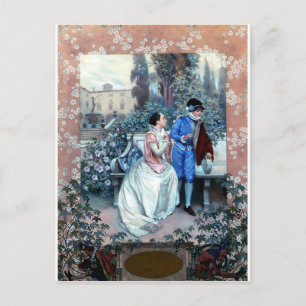 Cartão Postal Vintage Romeu e Juliet poster