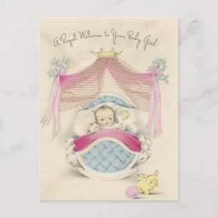 Cartão Postal Vintage "Royal Baby Girl"