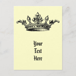 Cartão Postal Vintage Royal Crown