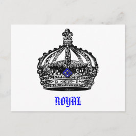 Cartão Postal Vintage Royal Crown