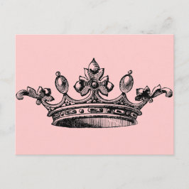 Cartão Postal Vintage Royal Crown