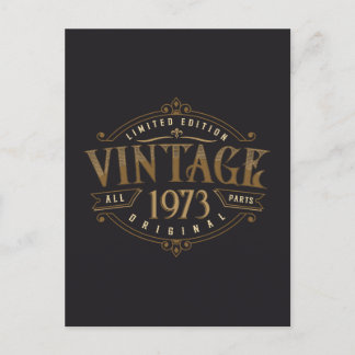 Cartão Postal Vintage Rústico 1973