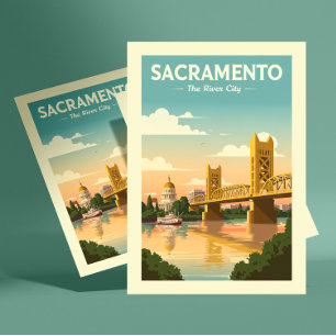 Cartão Postal Vintage Sacramento