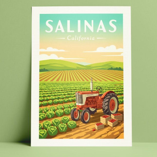 Cartão Postal Vintage Salinas California (Criador carregado)