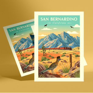 Cartão Postal Vintage San Bernardino California