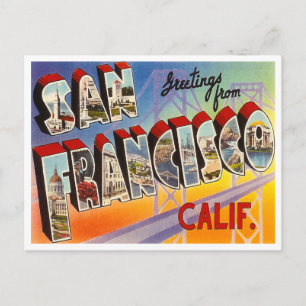 Cartão Postal Vintage San Francisco