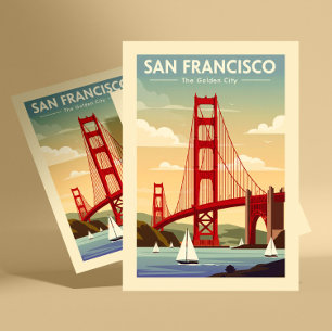 Cartão Postal Vintage San Francisco