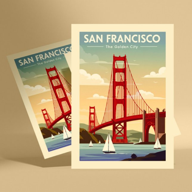 Cartão Postal Vintage San Francisco (Criador carregado)