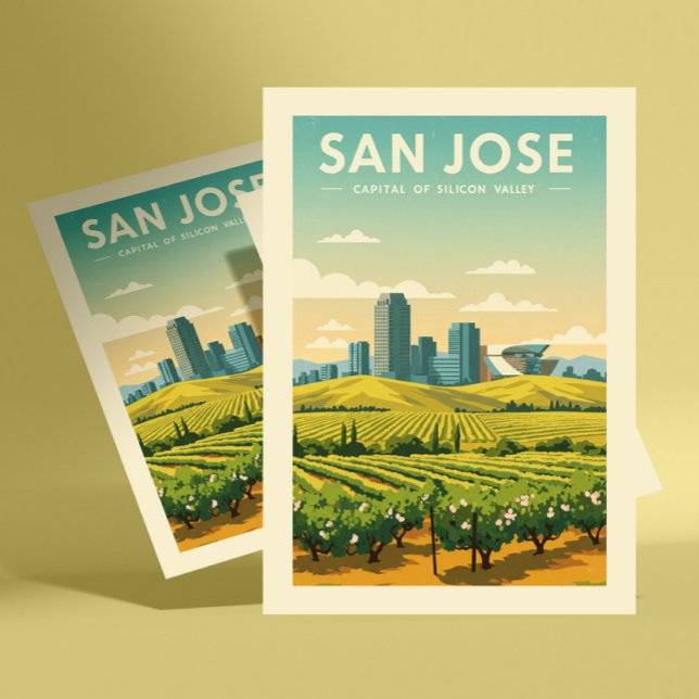 Cartão Postal Vintage San Jose (Criador carregado)
