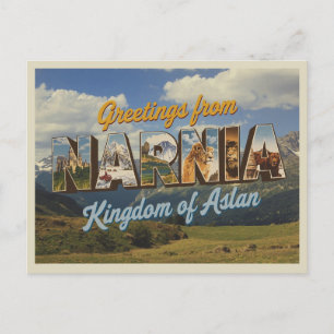 Cartão Postal Vintage "Saudações de Narnia"