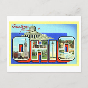 Cartão Postal Vintage Saudações de Ohio