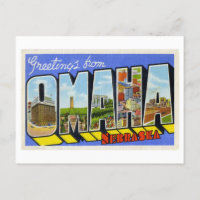 Vintage Saudações de Omaha, Nebraska