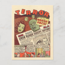 Vintage Sci-Fi Adventure Terror of the Green Faces