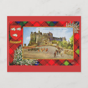 Cartão Postal Vintage Scotland, Robertson, Castelo de Edimburgo