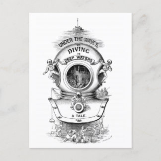 Cartão Postal Vintage SCUBA
