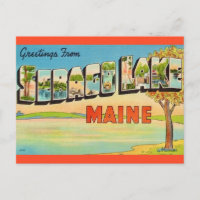 Vintage Sebago Lake Maine