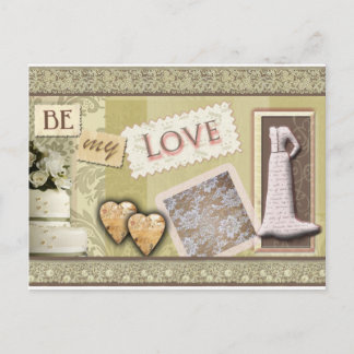 Cartão Postal Vintage seja meu amor