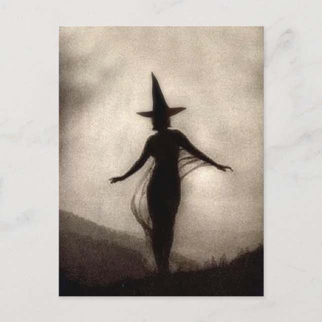 Cartão Postal Vintage Shadow Witch (Frente)