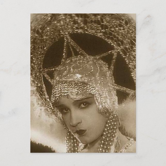 Cartão Postal Vintage Showgirl (Frente)