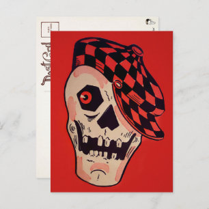 Cartão postal Vintage Skeleton Decortion