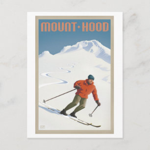 Cartão postal Vintage Ski Mt. Hood