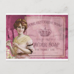Cartão Postal Vintage soap poster
