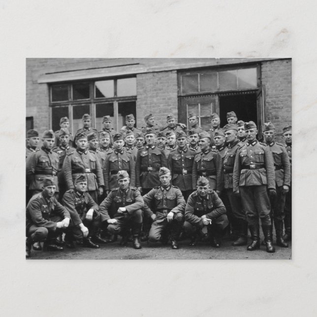 Cartão postal Vintage Soldiers (Frente)