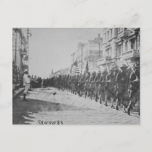 Cartão postal Vintage Soldiers (Frente)