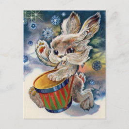 Cartão postal vintage soviético de Ano Novo/Natal