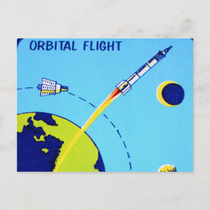 Cartão Postal Vintage Space Cape Canaveral