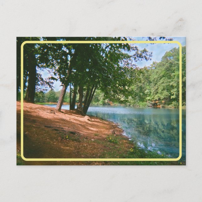 Cartão postal Vintage Springtime Lake (Frente)
