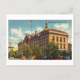 Cartão Postal Vintage State Capitol, Trenton, Nova Jersey