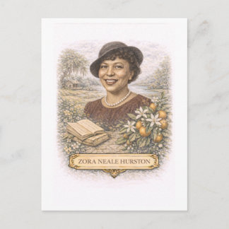 Cartão Postal Vintage-Style Zora Neale Hurston Writer