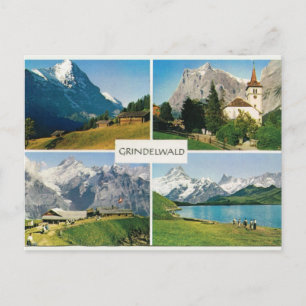 Cartão Postal Vintage Suiça Grindelwald