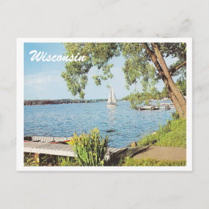 Cartão Postal Vintage Summer Lake