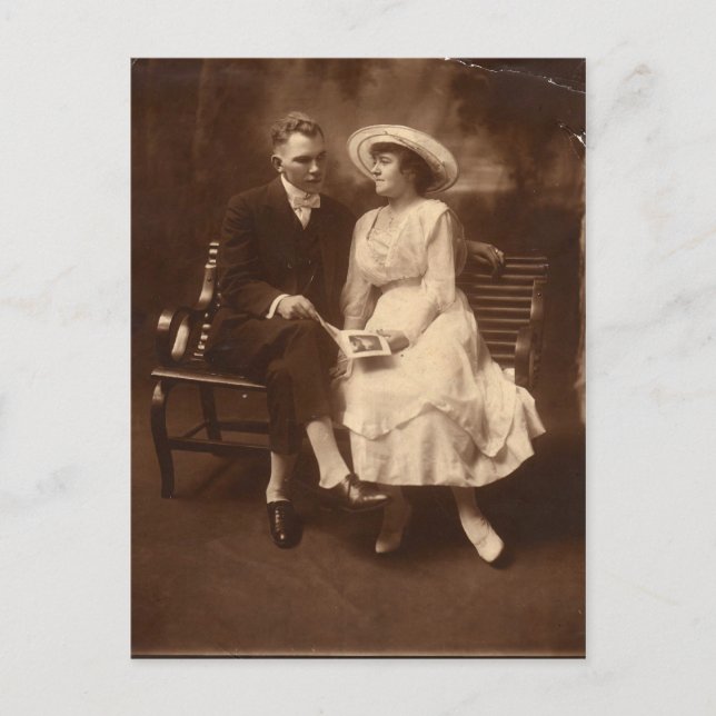 Cartão postal Vintage Sweethearts (Frente)