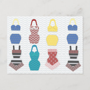 Cartão Postal Vintage Swimfatos