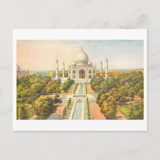 Cartão Postal Vintage Taj Mahal 