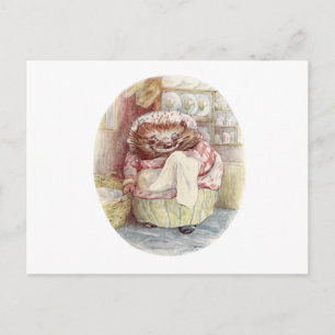 Cartão Postal Vintage Tale da Sra. Tiggy Winkle Rustic Cottage