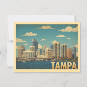 Cartão Postal Vintage Tampa Viagem