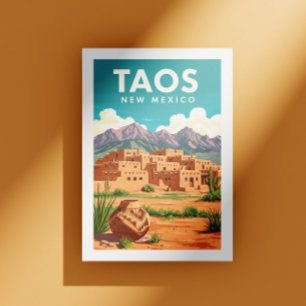 Cartão Postal Vintage Taos Novo México