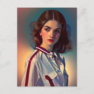 Cartão Postal Vintage Teenager